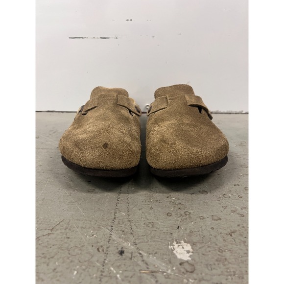 Birkenstock Betula Boston Clogs Unisex M7/W9 Taupe Suede Slip On Casual Shoes - Picture 2 of 8